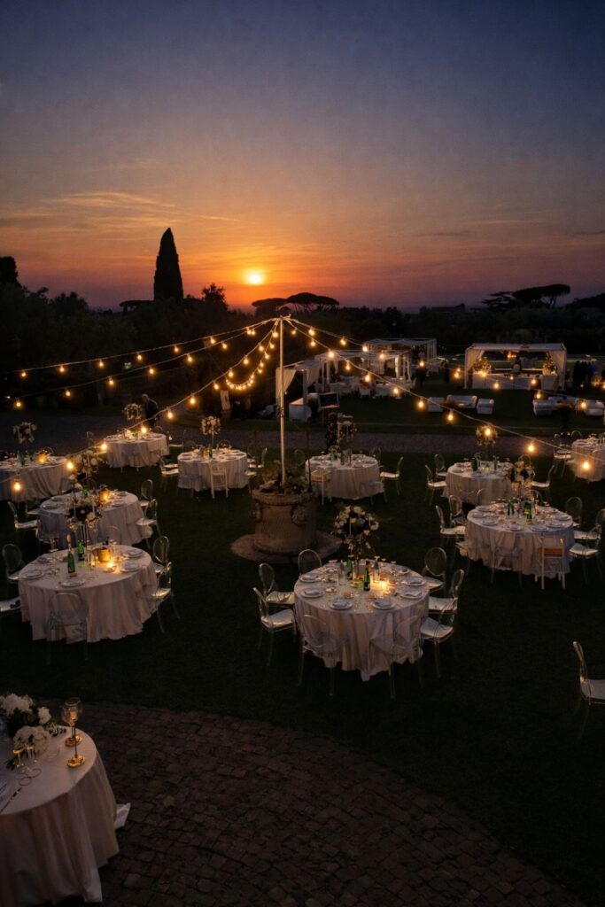 allestimento vintage stile circo