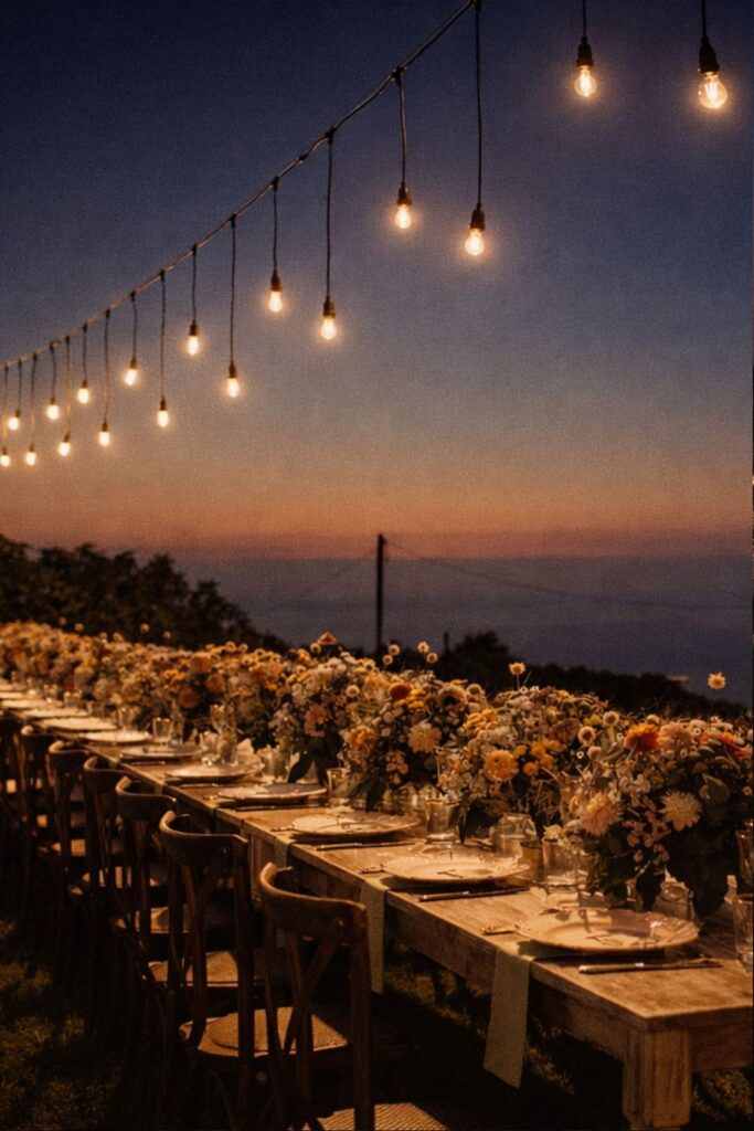 allestimento tavolo imperiale stile vintage