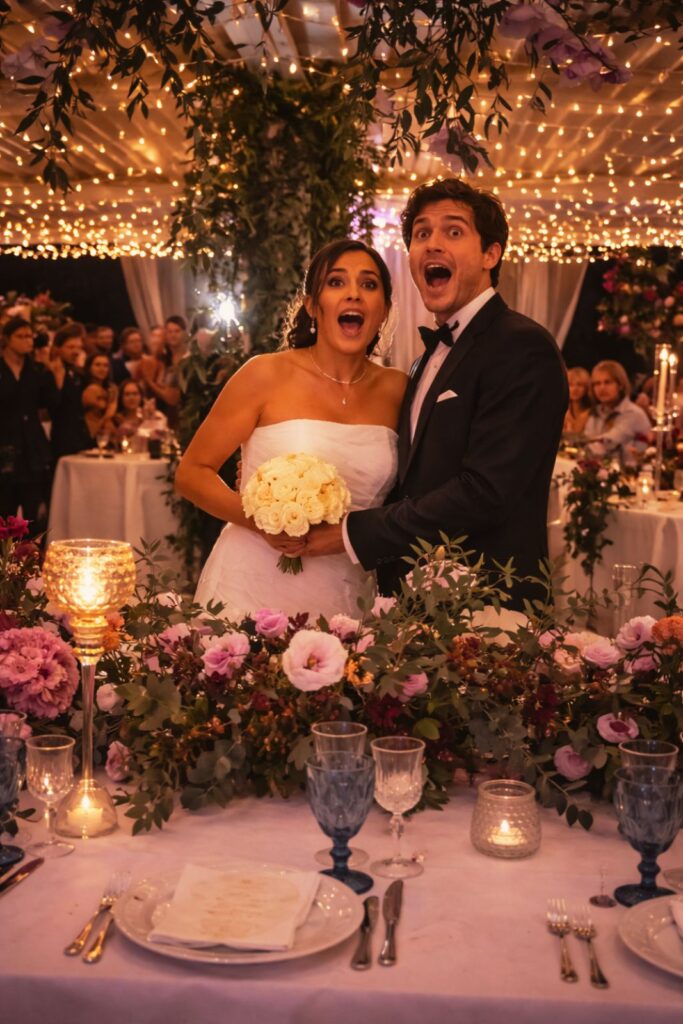 luci decorative per matrimonio outdoor con effetto scenografico