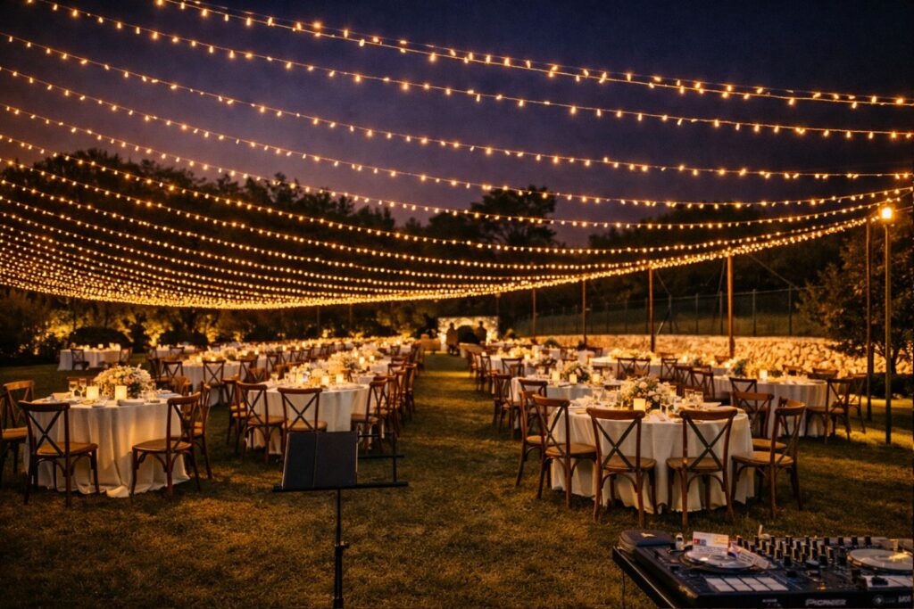 illuminazione architetturale matrimonio location frosinone