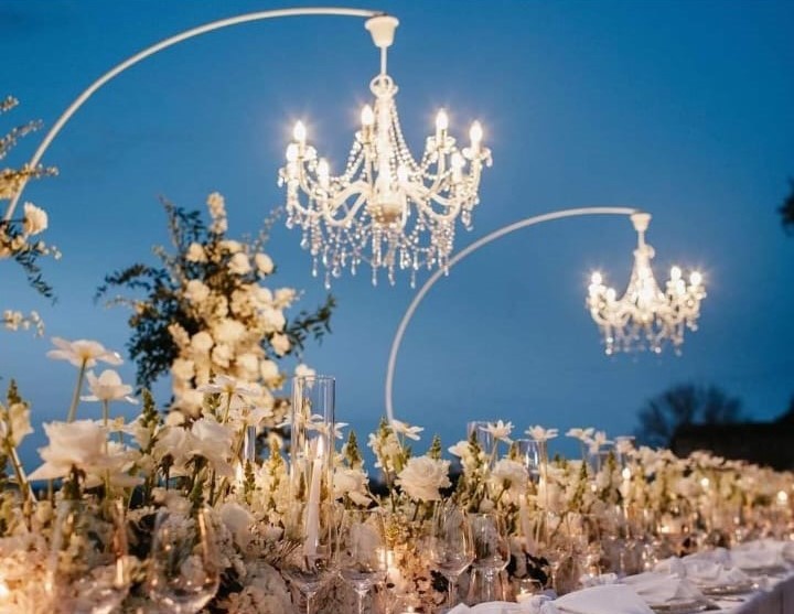 illuminazione matrimonio roma lampadario